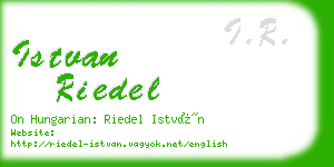 istvan riedel business card
